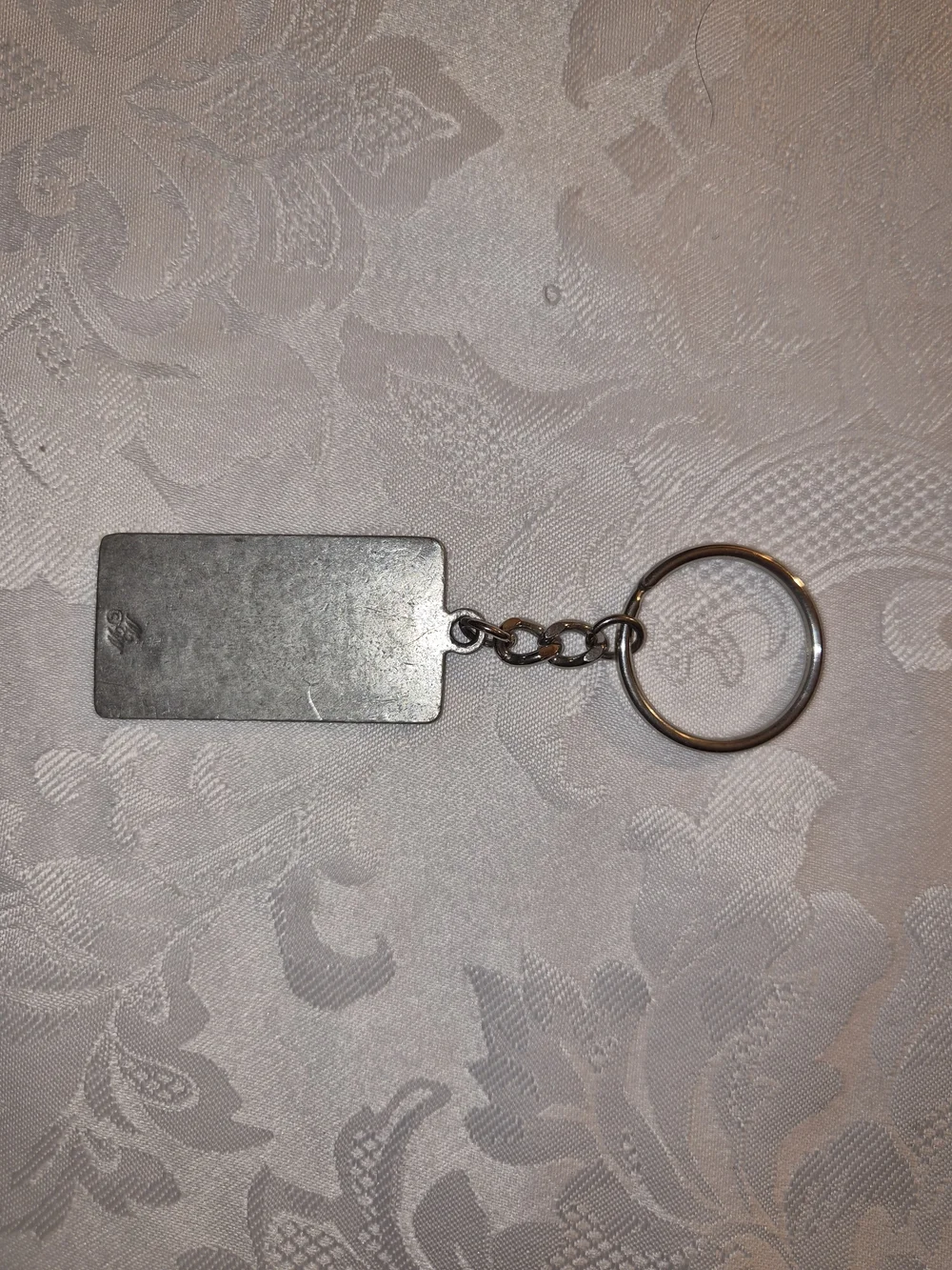 Louisiana Metal Keychain - Silver